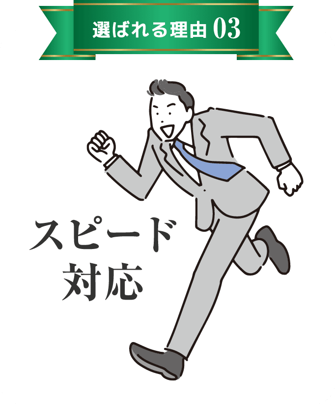 スピード対応